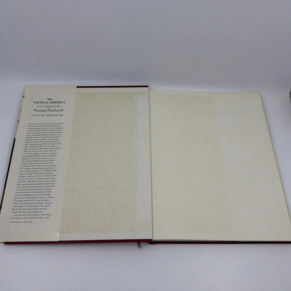 Norman Rockwell The Faith of America Hardcover Book Fred Bauer Guidepost Vintage
